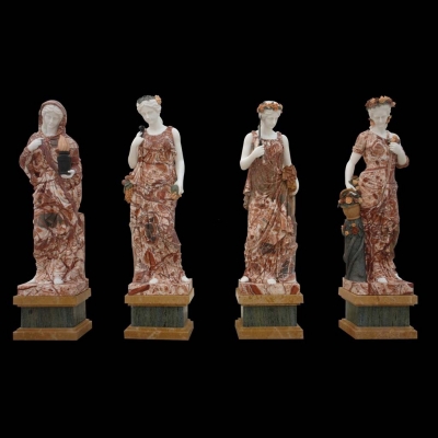 life size four seasons marble sculptures