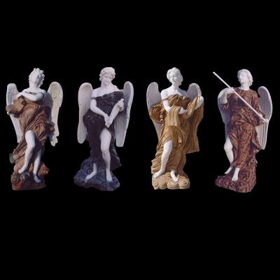 Life size four seasons angel marble sculpture