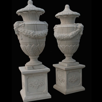 Marble Urn Planters